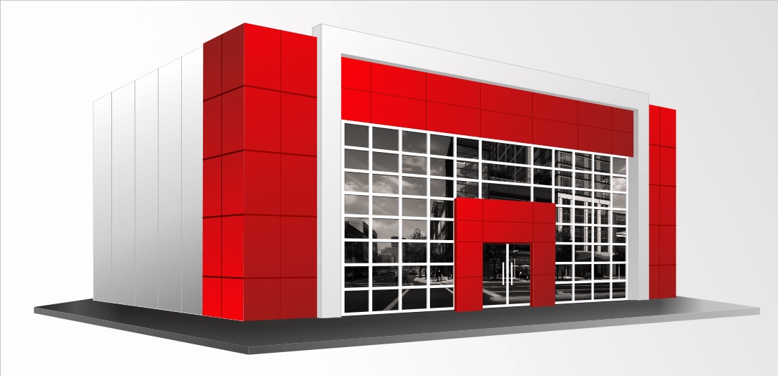 Комплексное оформление фасада для Компании